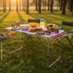 Mesa Camping Dobrável Vira Maleta 120X60CM Com Altura Regulável - IWCAM010 - 7
