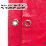 Lona Plástica De Polietileno 70G/M2 Vermelho 4x4M - IWLP44VM - 8