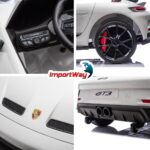 Mini Carro Elétrico 24V Licenciado Porsche 911 GT3 Branco - BW423BR - 8