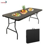 Mesa Camping Dobrável Vira Maleta 1,80.X 0,73M Rattan - IWCAM008RT - 8