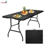 Mesa Camping Dobrável Vira Maleta 1,80.X 0,73M Madeira - IWCAM008MD - 8