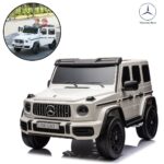 Mini Carro Elétrico Gigante 24V Licenciado Mercedes Benz G63 Branco - BW434BR - 1