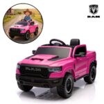 Mini Carro Elétrico 12V Licenciado Dodge Ram 1500 RHO Rosa - BW426RS - 1
