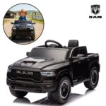 Mini Carro Elétrico 12V Licenciado Dodge Ram 1500 RHO Preto - BW427PT - 1