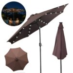 Ombrelone Base Central Articulado Com Led 2,70m TerraCota - IWOBCAL270TE - 1