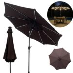 Ombrelone Central Led Varetas 2,70m TerraCota - IWOBCL270TE - 1