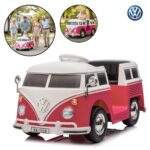Mini Kombi Elétrica 6V Licenciado Volkswagen Buzz Rosa - BW430RS - 1