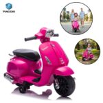Mini Moto Elétrica 6V Licenciado Vespa Rosa - BW433RS - 1
