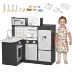 Cozinha Madeira Infantil Moderna Com Geladeira E Microondas 57PCS - BW455 - 1