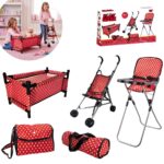 Kit Carrinho Boneca Infantil 5 peças - BW330VM - 1