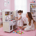 Cozinha Madeira Infantil C/ Geladeira E Máquina De Gelo, Microondas, Fogão Por Indução E Interfone 59PCS - BW454 - 10