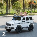 Mini Carro Elétrico Gigante 24V Licenciado Mercedes Benz G63 Branco - BW434BR - 10