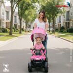 Mini Quadriciclo Elétrico 6V Com Empurrador E Cobertura Rosa - BW393RS - 10