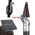 Ombrelone Base Central Articulado Com Led 2,70m TerraCota - IWOBCAL270TE - 10