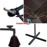 Ombrelone Lateral Com Led 3,00m TerraCota - IWOBLL300TE - 10