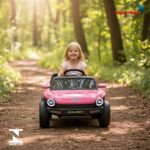 Mini Carro Elétrico 12V Licenciado Volkswagen E Buggy Rosa - BW432RS - 10