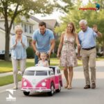 Mini Kombi Elétrica 6V Licenciado Volkswagen Buzz Rosa - BW430RS - 10