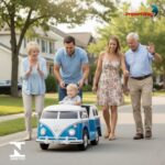 Mini Kombi Elétrica 6V Licenciado Volkswagen Buzz Azul - BW430AZ - 10