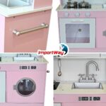 Cozinha Madeira Infantil Com Máquina De Lavar, Coifa, Forno, Microondas 58PCS - BW452 - 10