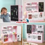 Cozinha Madeira Infantil Com Lava Louça, Microondas E Geladeira 79PCS - BW453 - 10