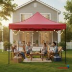 Gazebo Articulado 3x3m Vermelho - IWCJ015VM - 10