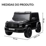 Mini Carro Elétrico Gigante 24V Licenciado Mercedes Benz G63 Preto - BW434PT - 2