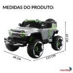 Mini Jipe Elétrico 12V Cinza - BW400CZ - 2