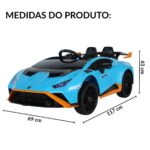 Mini Carro Licenciado 12V Lamborghini Huracan Sto Azul - BW403AZ - 2