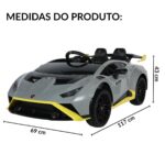 Mini Carro Licenciado 12V Lamborghini Huracan Sto Cinza - BW403CZ - 2