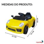 Mini Carro Elétrico 6V Amarelo - BW394AM - 2