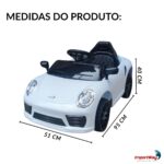 Mini Carro Elétrico 6V Branco - BW394BR - 2