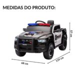 Mini Carro Elétrico 12V Licenciado Dodge Ram 1500 RHO Policial - BW426POL - 2