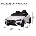 Mini Carro Elétrico 12V Licenciado Mercedes Benz Cle53 Branco - BW435BR - 2