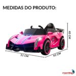 Mini Carro Elétrico 6v Rosa- BW404RS - 2