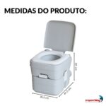 Vaso Sanitário Banheiro Portátil 20L - IWCAM001 - 2