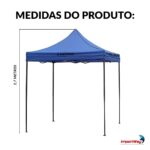 Gazebo Articulado 2x2m Azul - IWCJ014AZ - 2