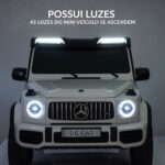 Mini Carro Elétrico Gigante 24V Licenciado Mercedes Benz G63 Branco - BW434BR - 3