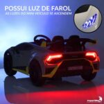 Mini Carro Licenciado 12V Lamborghini Huracan Sto Branco - BW403BR - 3