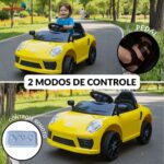 Mini Carro Elétrico 6V Amarelo - BW394AM - 3