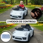 Mini Carro Elétrico 6V Branco - BW394BR - 3
