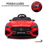 Mini Carro Elétrico 12V Licenciado Mercedes Benz Cle53 Vermelho  - BW435VM - 3