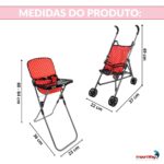 Kit Carrinho Boneca Infantil 5 peças - BW330VM - 3