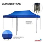 Gazebo Articulado 3x6m Azul - IWCJ017AZ - 4