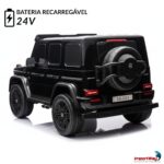 Mini Carro Elétrico Gigante 24V Licenciado Mercedes Benz G63 Preto - BW434PT - 4