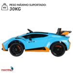 Mini Carro Licenciado 12V Lamborghini Huracan Sto Azul - BW403AZ - 4