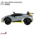 Mini Carro Licenciado 12V Lamborghini Huracan Sto Cinza - BW403CZ - 4