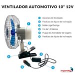 Ventilador Automotivo 10'' 12V - IWMCA018 - 4
