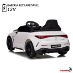 Mini Carro Elétrico 12V Licenciado Mercedes Benz Cle53 Branco - BW435BR - 4