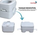 Vaso Sanitário Banheiro Portátil 20L - IWCAM001 - 4