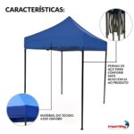 Gazebo Articulado 2x2m Azul - IWCJ014AZ - 4
